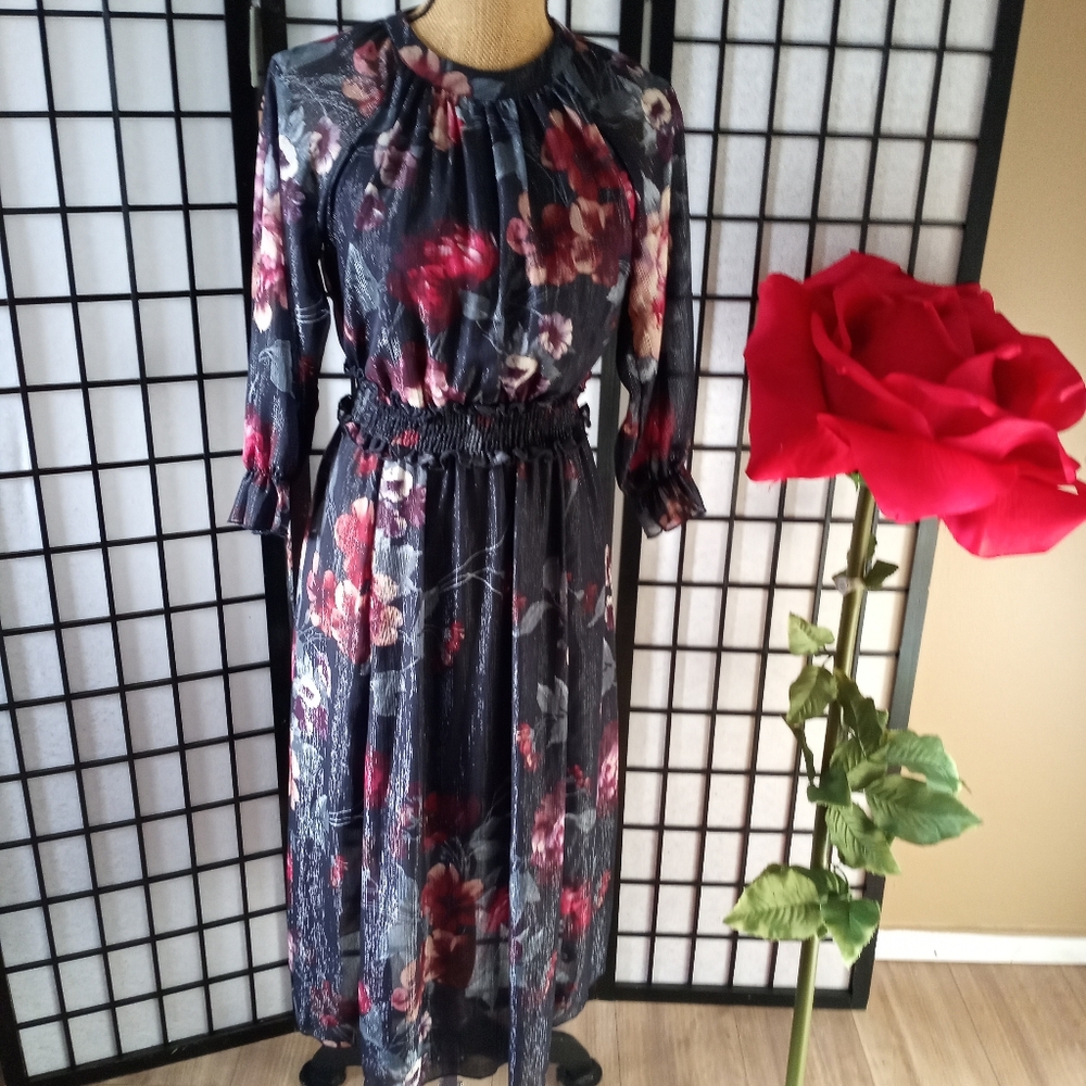 Floral Long Sleeve Dress _ Alexa B